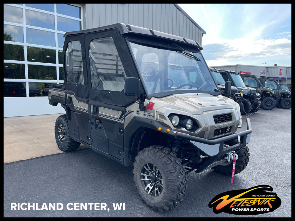 Silver Kawasaki Mule Pro-Fxt Ranch Edition Four Wheelers For Sale