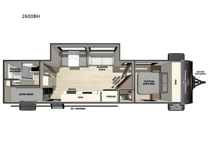 2027 Forest River Rv Vibe 2600BH in grand terrace CA