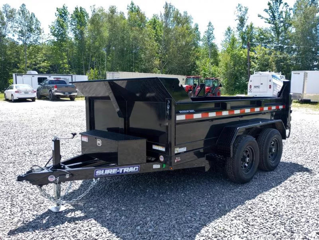 2026 SURE-TRAC 6X10 Powder Coated 10K SD Dump Trailer W/Single Ra in Bangor, ME