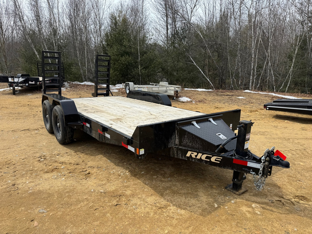 2025 RICE 7X16 Powder Coated 14K Lowpro Equipment Trailer W/ in Loudon, NH