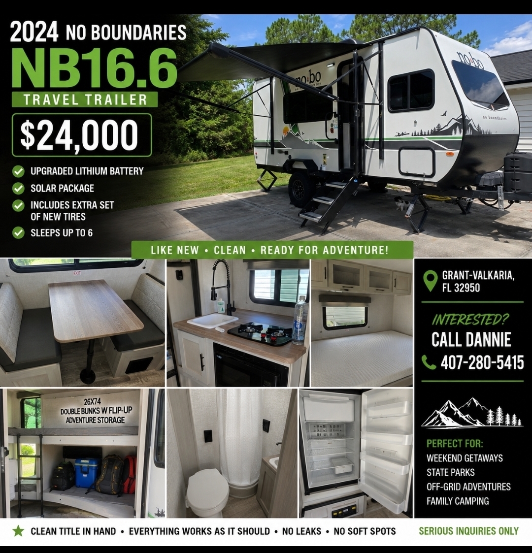 2024 Forest River NO BOUNDARIES 16.6 in malabar FL