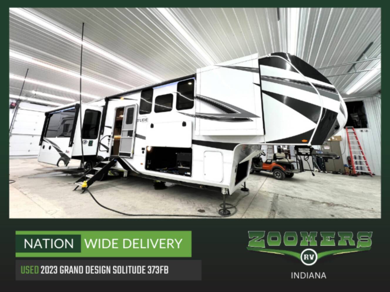 A photo of this 2023 Grand Design Solitude 373FB