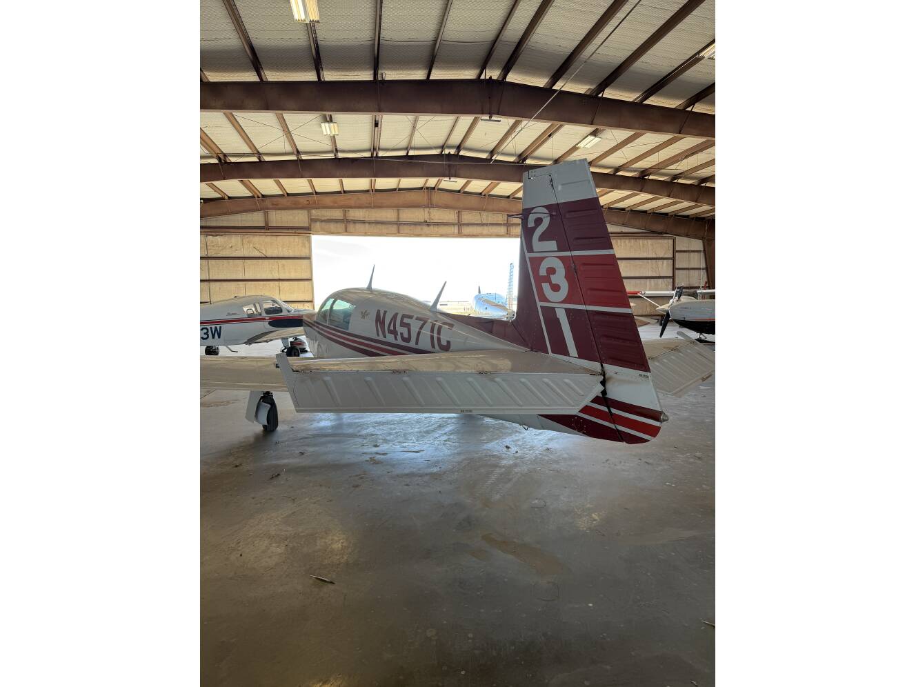 A photo of this 1981 Mooney M20K MOONEY 231