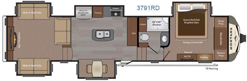 2016 Keystone Rv Montana 3791RD in anderson IN