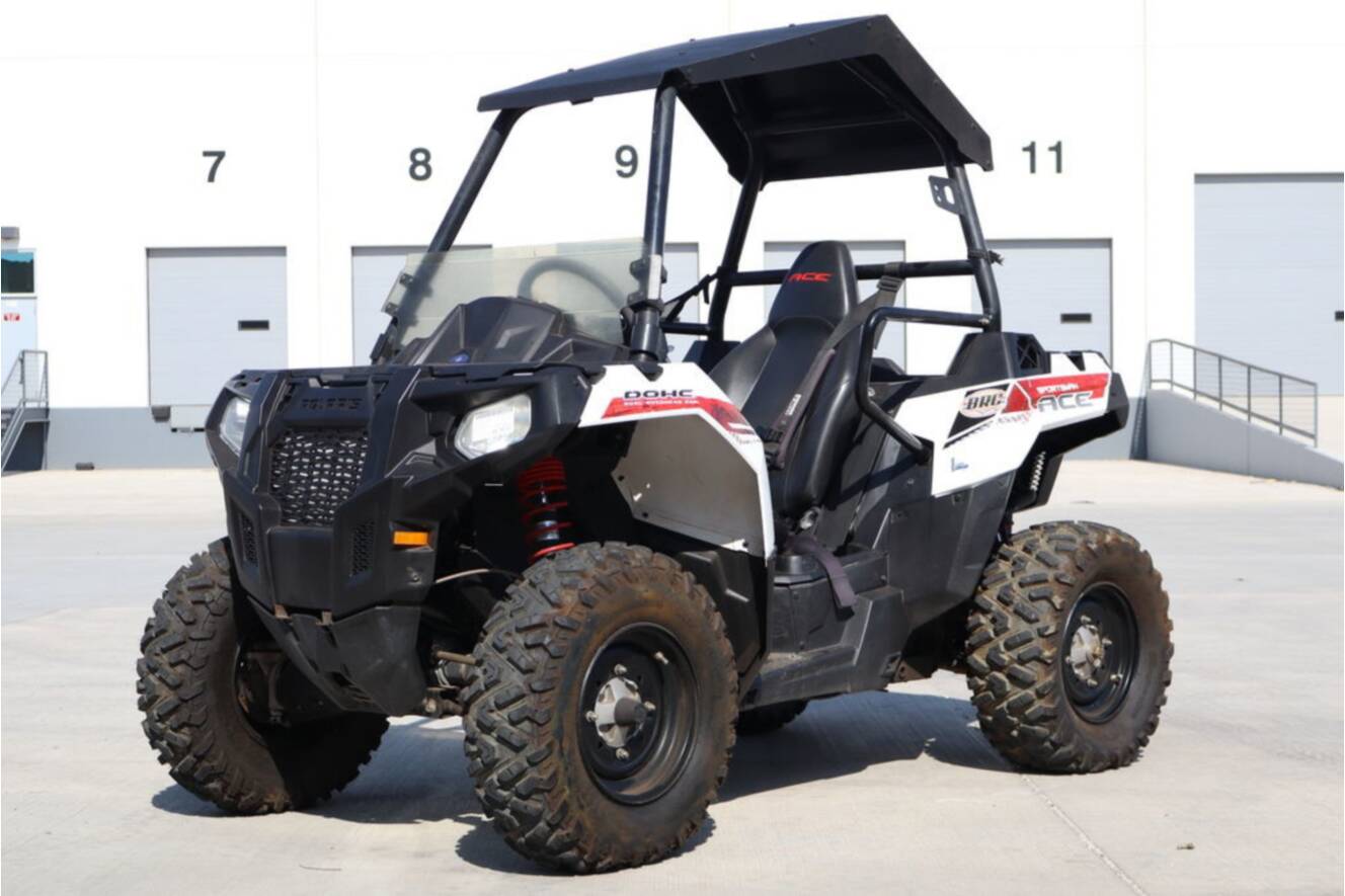 A photo of this 2014 Polaris Sportsman ACE White Lightning