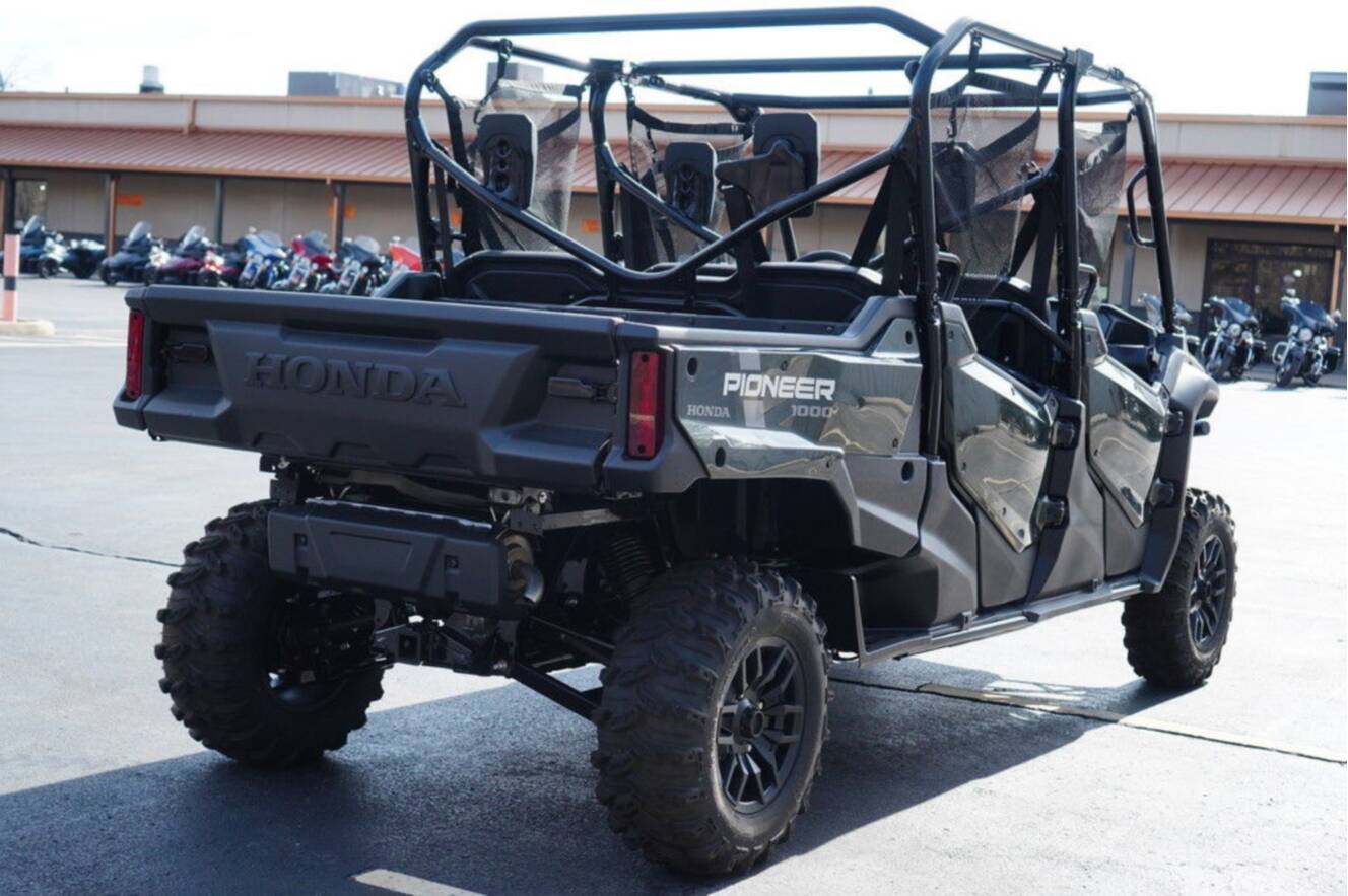 A photo of this 2024 Honda Pioneer 1000-6 Deluxe Crew