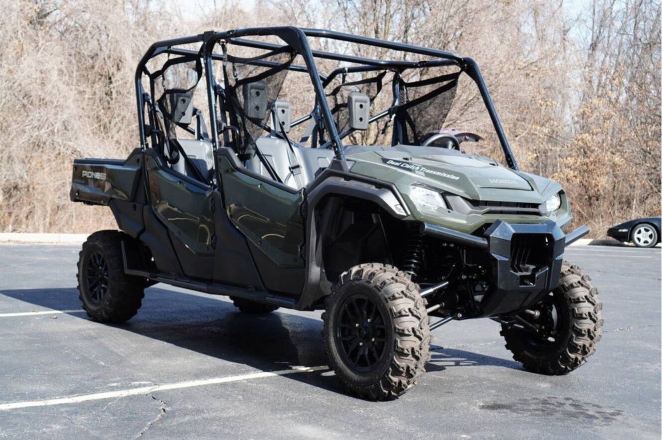 A photo of this 2024 Honda Pioneer 1000-6 Deluxe Crew