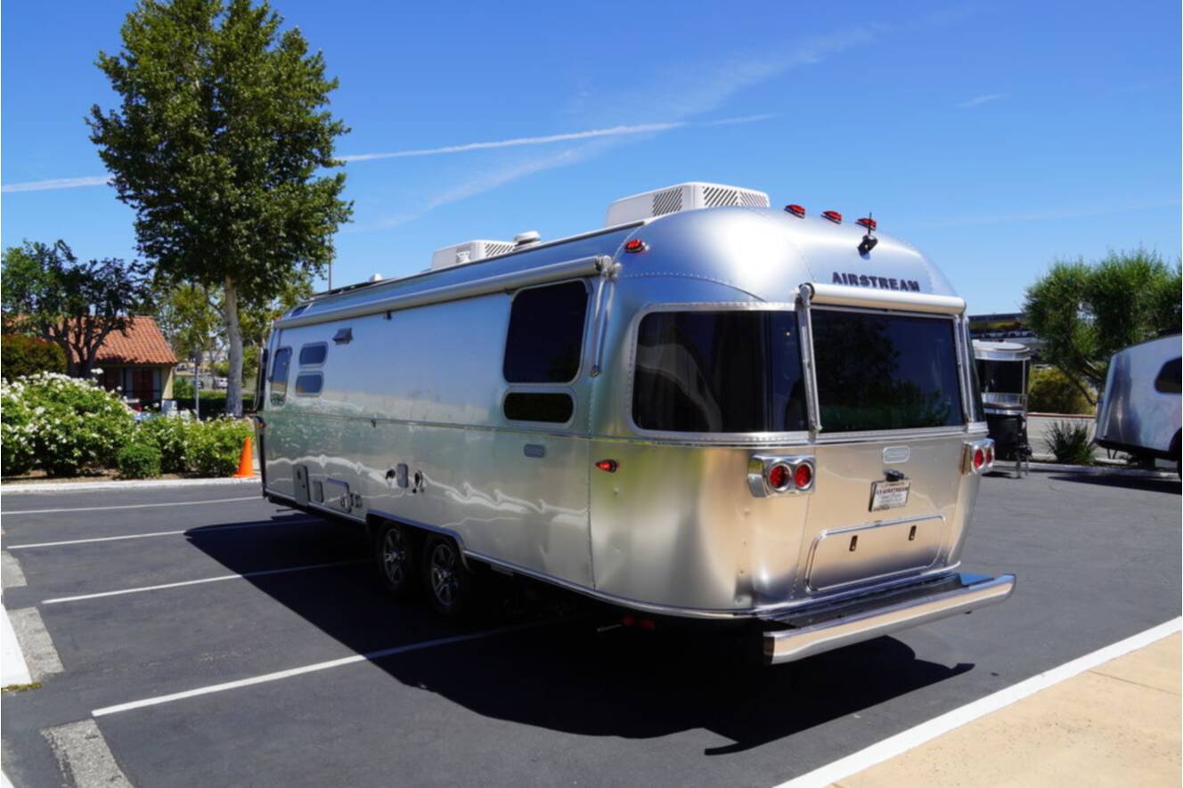 A photo of this 2025 Airstream Pottery Barn Special Edition 28RBQ