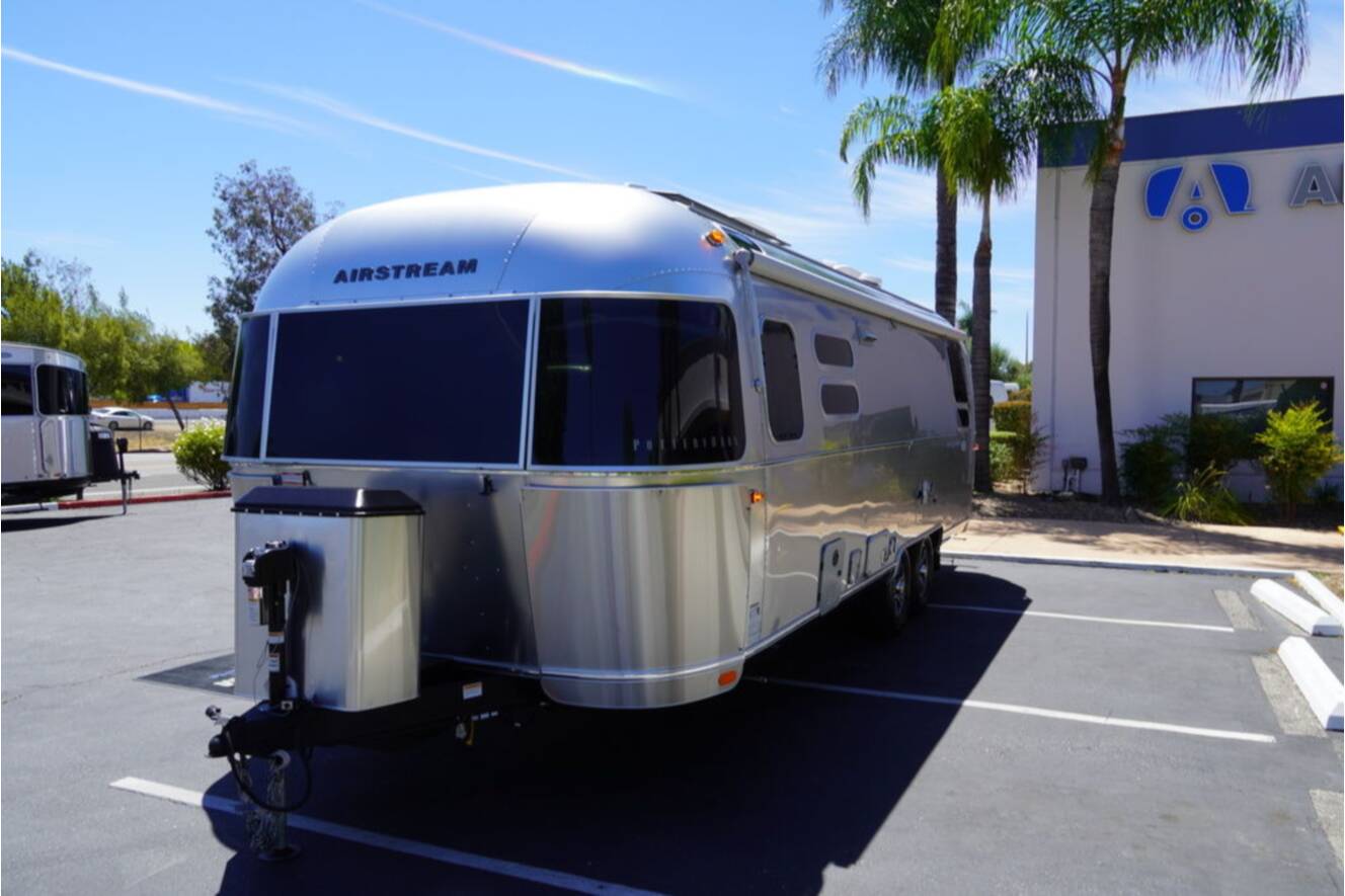 A photo of this 2025 Airstream Pottery Barn Special Edition 28RBQ