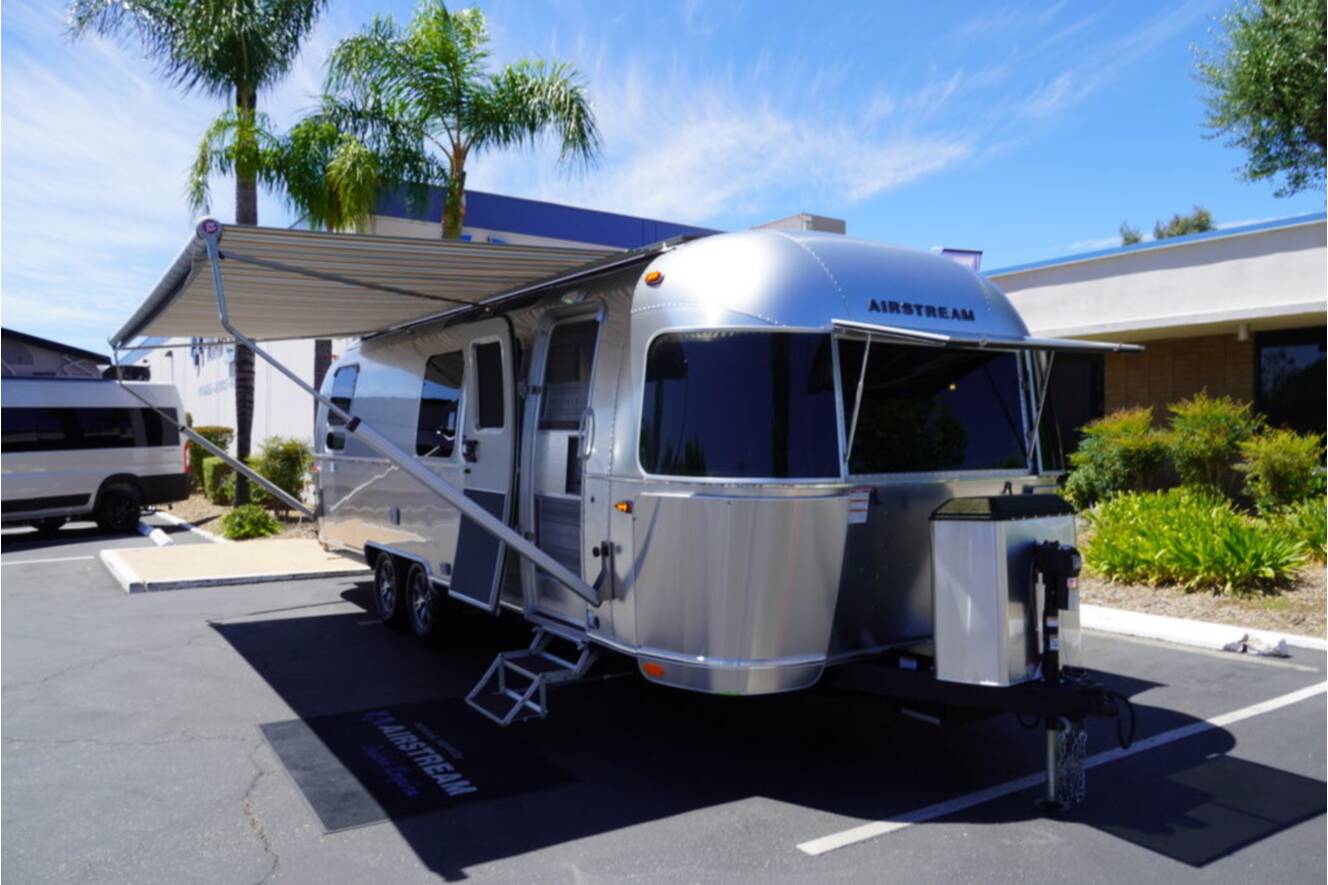 A photo of this 2025 Airstream Pottery Barn Special Edition 28RBQ