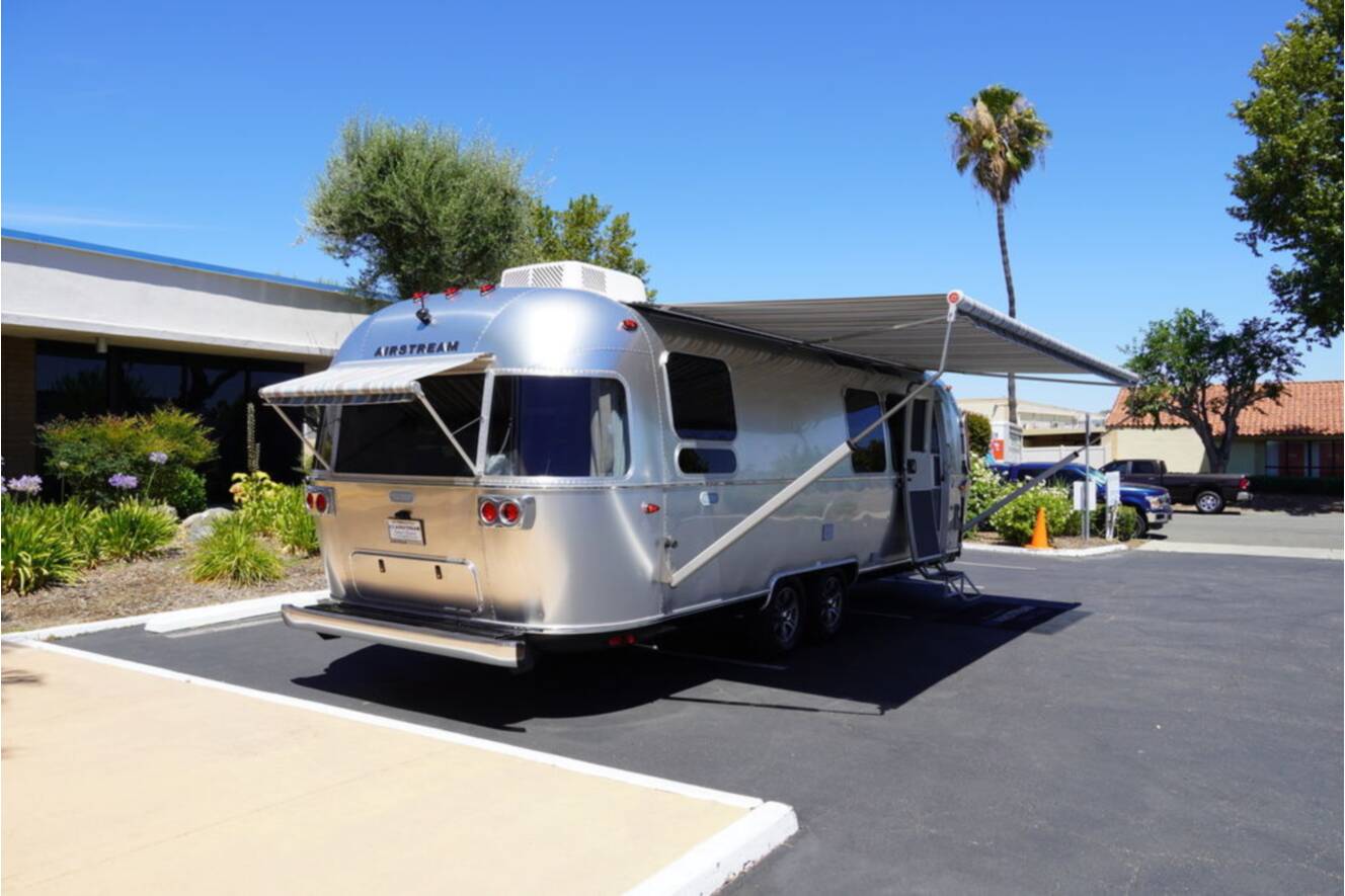 A photo of this 2025 Airstream Pottery Barn Special Edition 28RBQ