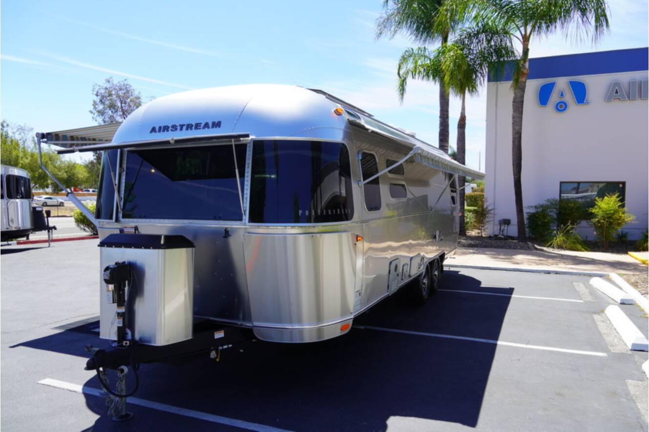 A photo of this 2025 Airstream Pottery Barn Special Edition 28RBQ