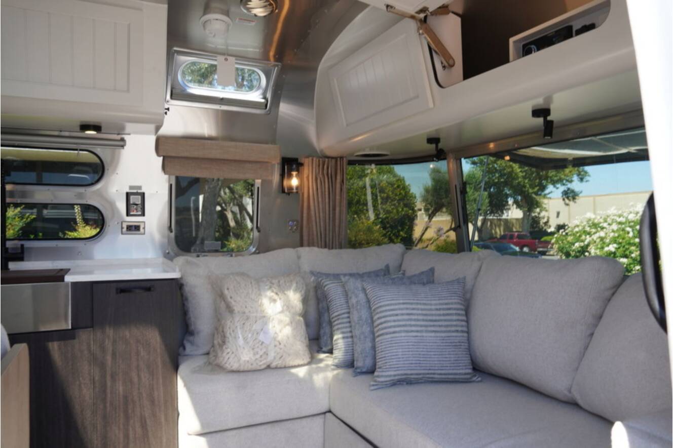 A photo of this 2025 Airstream Pottery Barn Special Edition 28RBQ