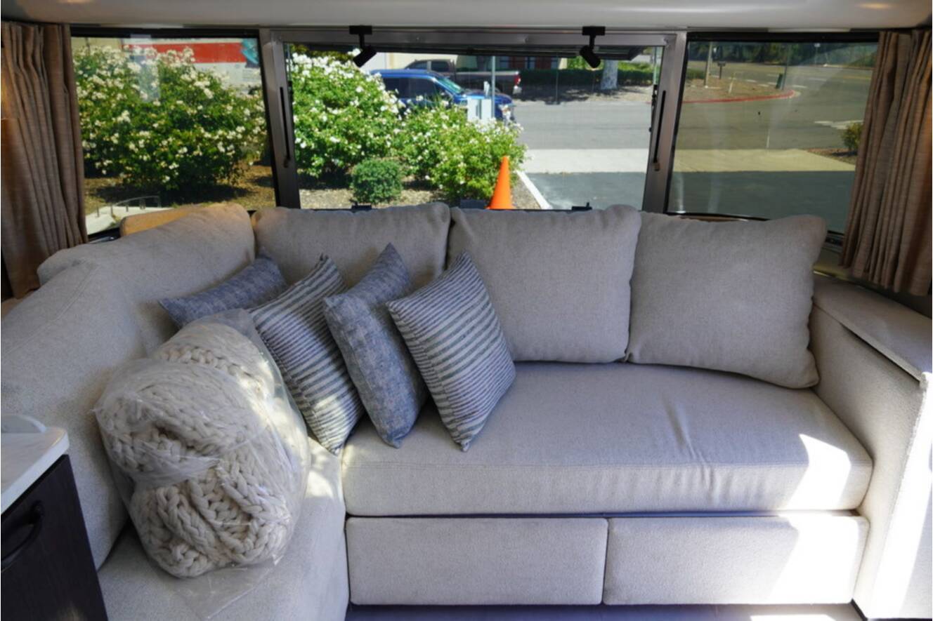 A photo of this 2025 Airstream Pottery Barn Special Edition 28RBQ