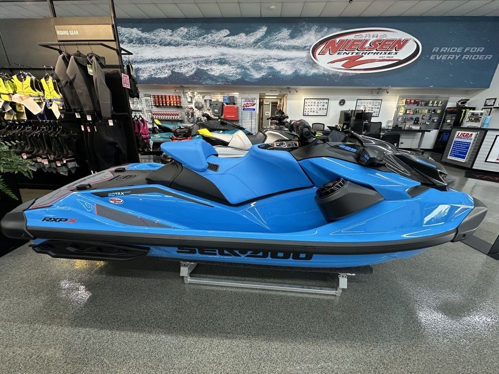 2026 Sea-Doo RXP-X 325 Tech, BRP Premium A, iBR Gulfstream Blue P X 325 in Lake Villa, IL