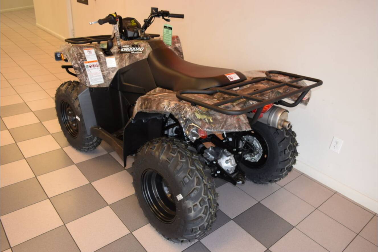 A photo of this 2025 Suzuki KingQuad 400ASi Camo