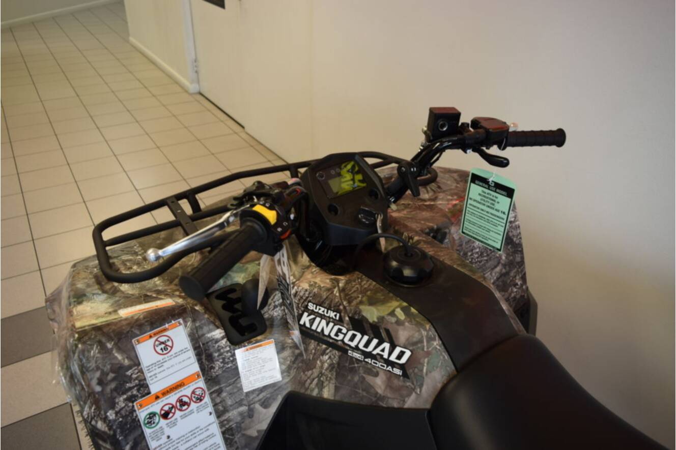 A photo of this 2025 Suzuki KingQuad 400ASi Camo