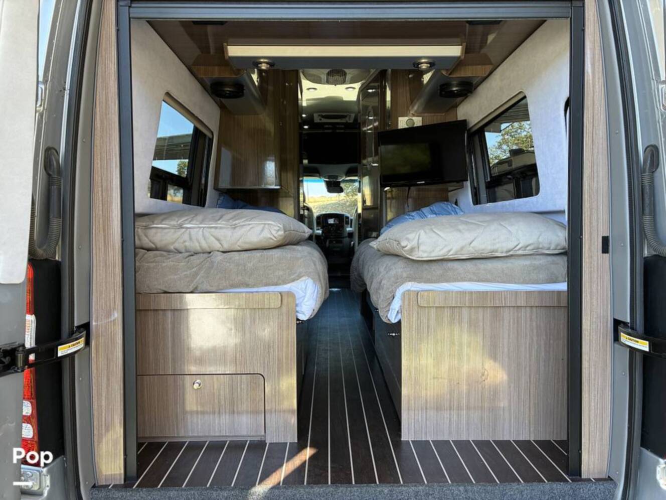 A photo of this 2017 Airstream Interstate EXT Lounge Twin Wardrobe