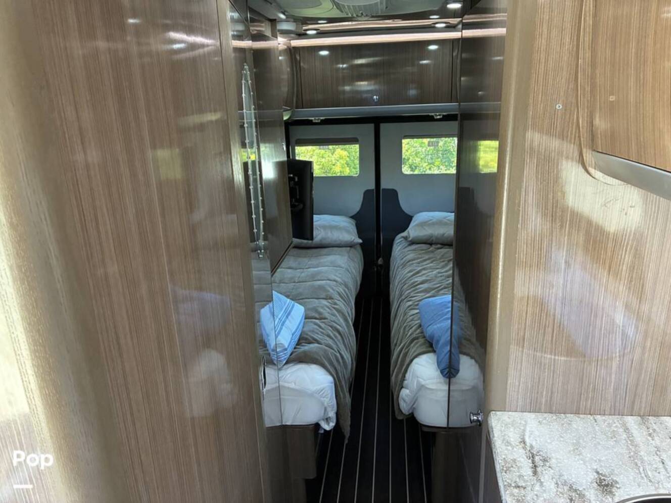 A photo of this 2017 Airstream Interstate EXT Lounge Twin Wardrobe