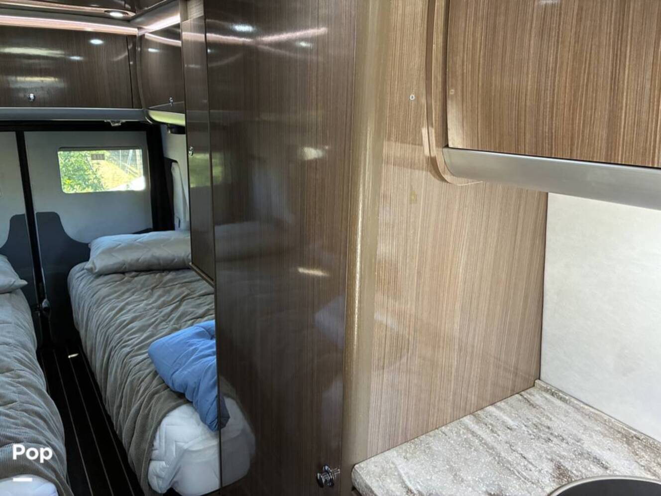 A photo of this 2017 Airstream Interstate EXT Lounge Twin Wardrobe