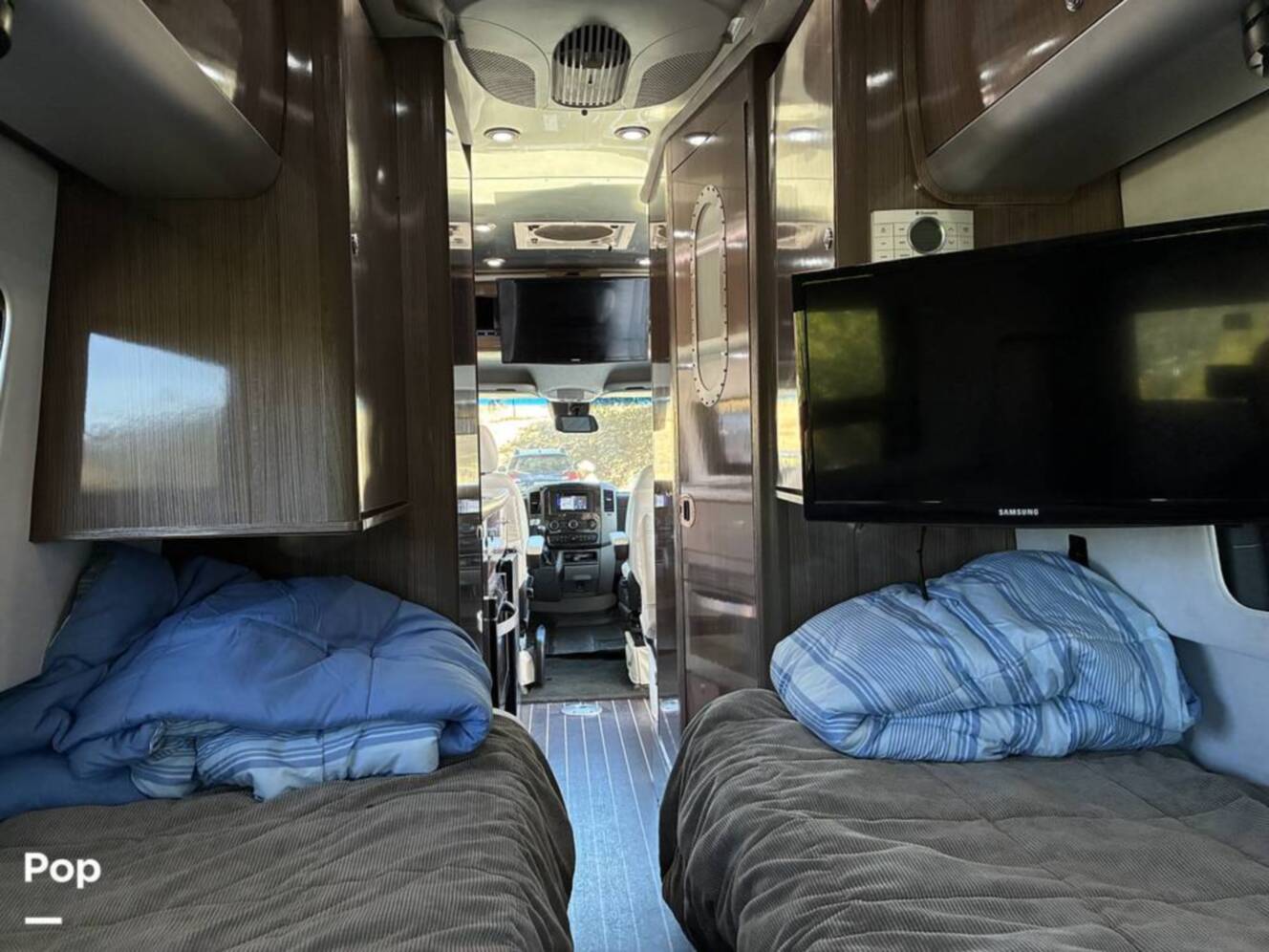 A photo of this 2017 Airstream Interstate EXT Lounge Twin Wardrobe