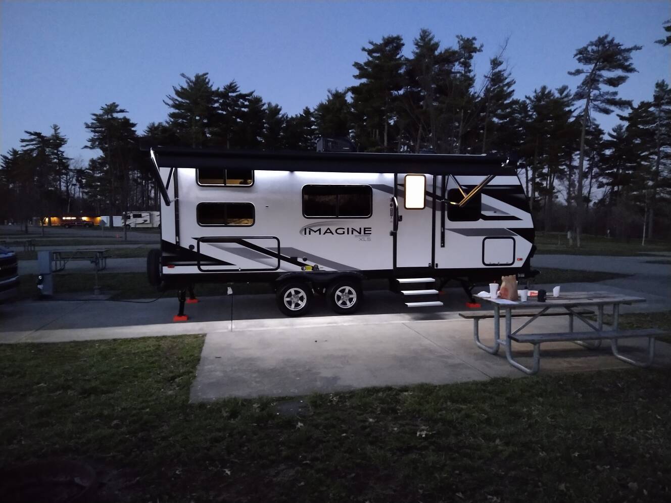 A photo of this 2022 Grand Design IMAGINE XLS 21BHE