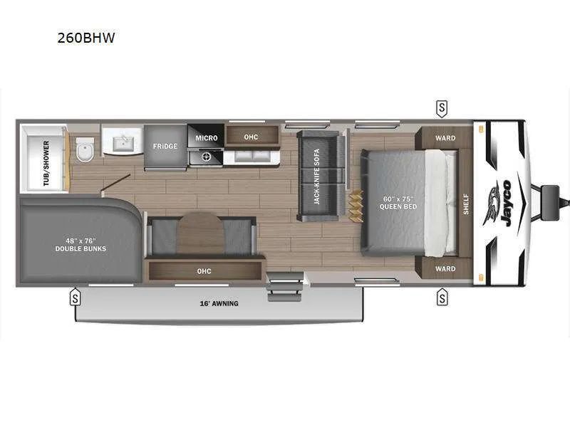 A photo of this 2024 Jayco Jay-Flight 260BHW