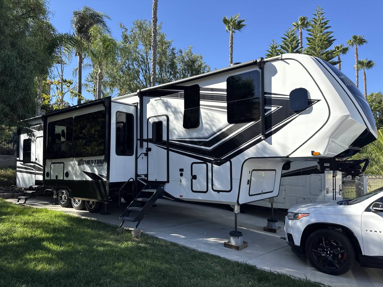 A photo of this 2023 Grand Design MOMENTUM M-CLASS 395MS