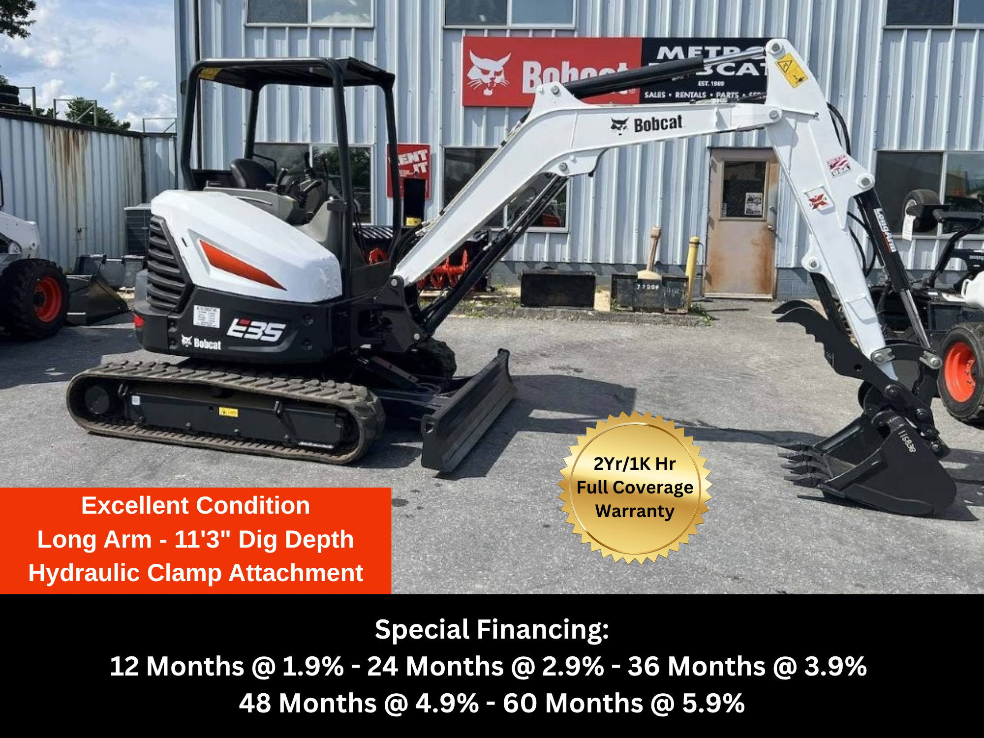 2021 Bobcat E35 25 HP in Gaithersburg, MD