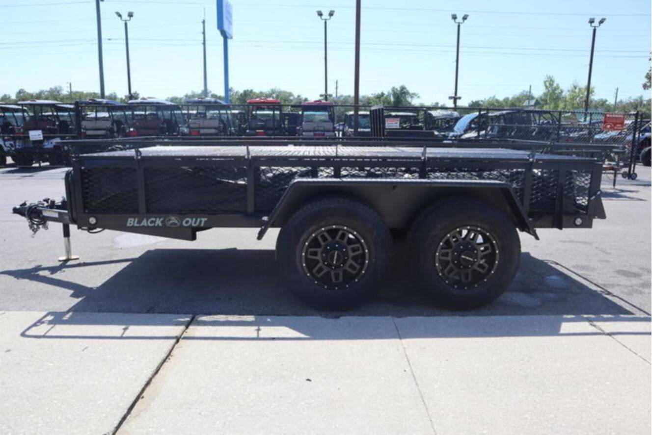 A photo of this 2022 Jumping Jack® Trailers 6X12 Blackout