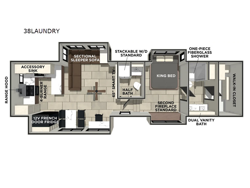 2026 Forest River Sanibel 38LAUNDRY in bunker hill IN