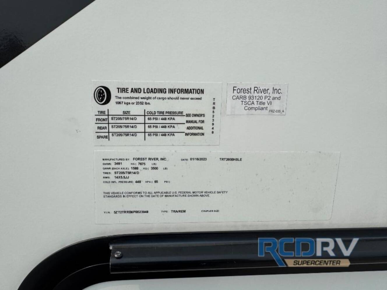 A photo of this 2023 Prime Time Rv Tracer 260BHSLE