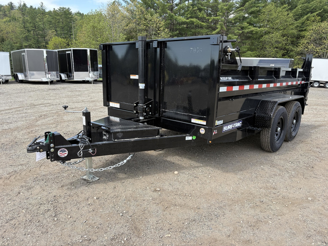 2026 SURE-TRAC 7X12 Powder Coated 12K Telescopic Dump Trailer W/S in Turner, ME