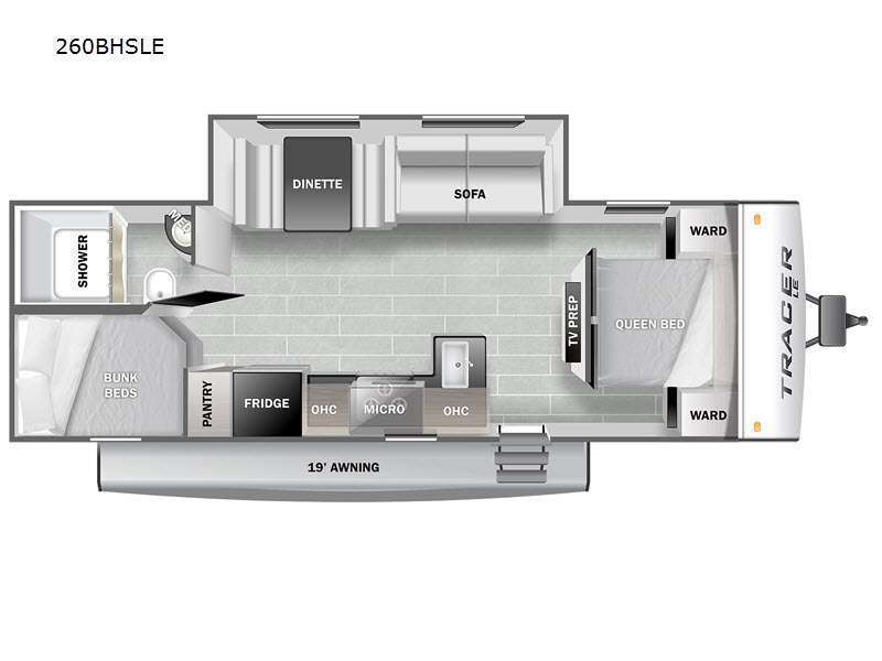 A photo of this 2023 Prime Time Rv Tracer 260BHSLE