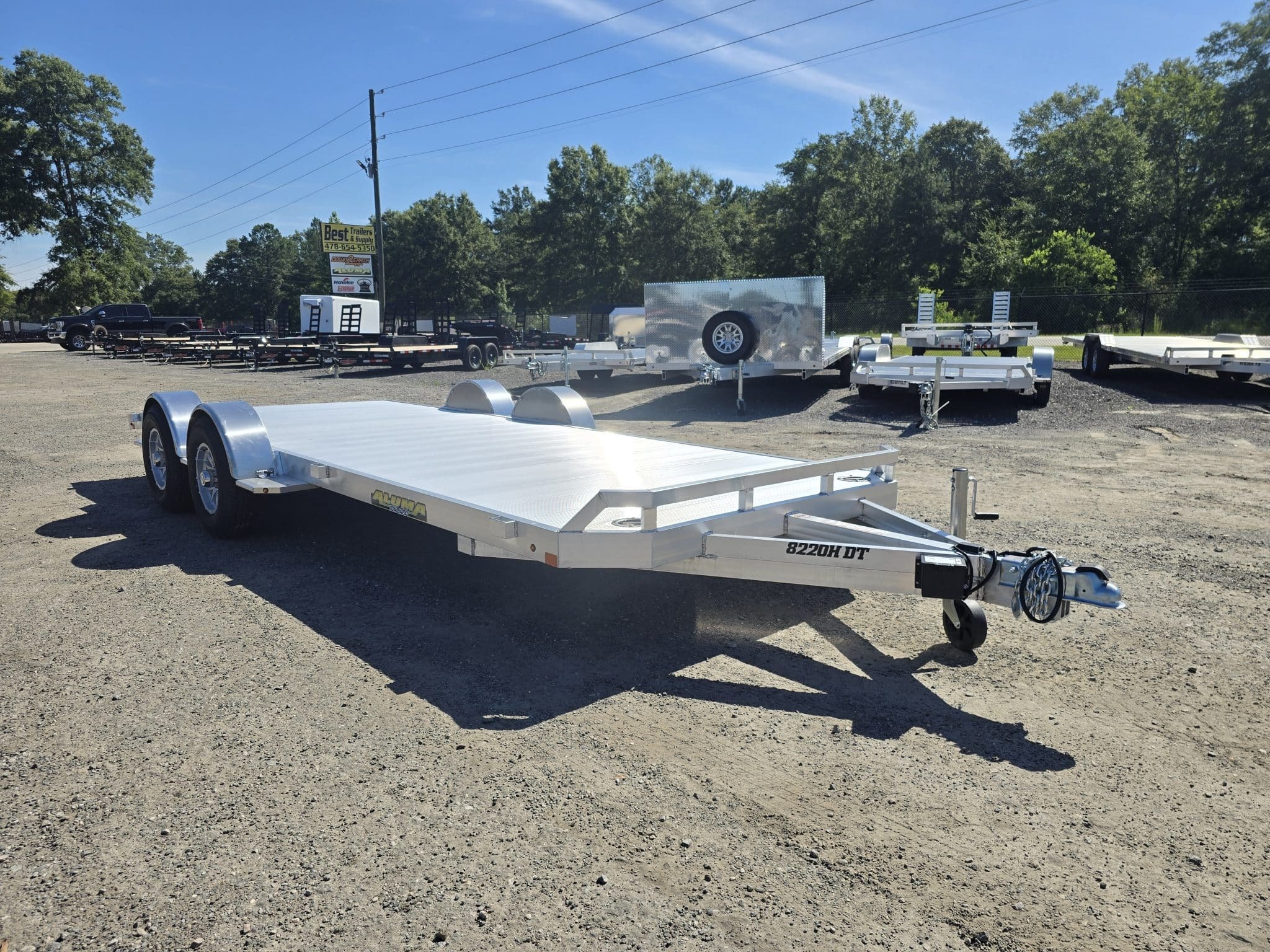 2027 Aluma 8220 h b aluma carhauler trailer 5200lb axles in Byron, GA