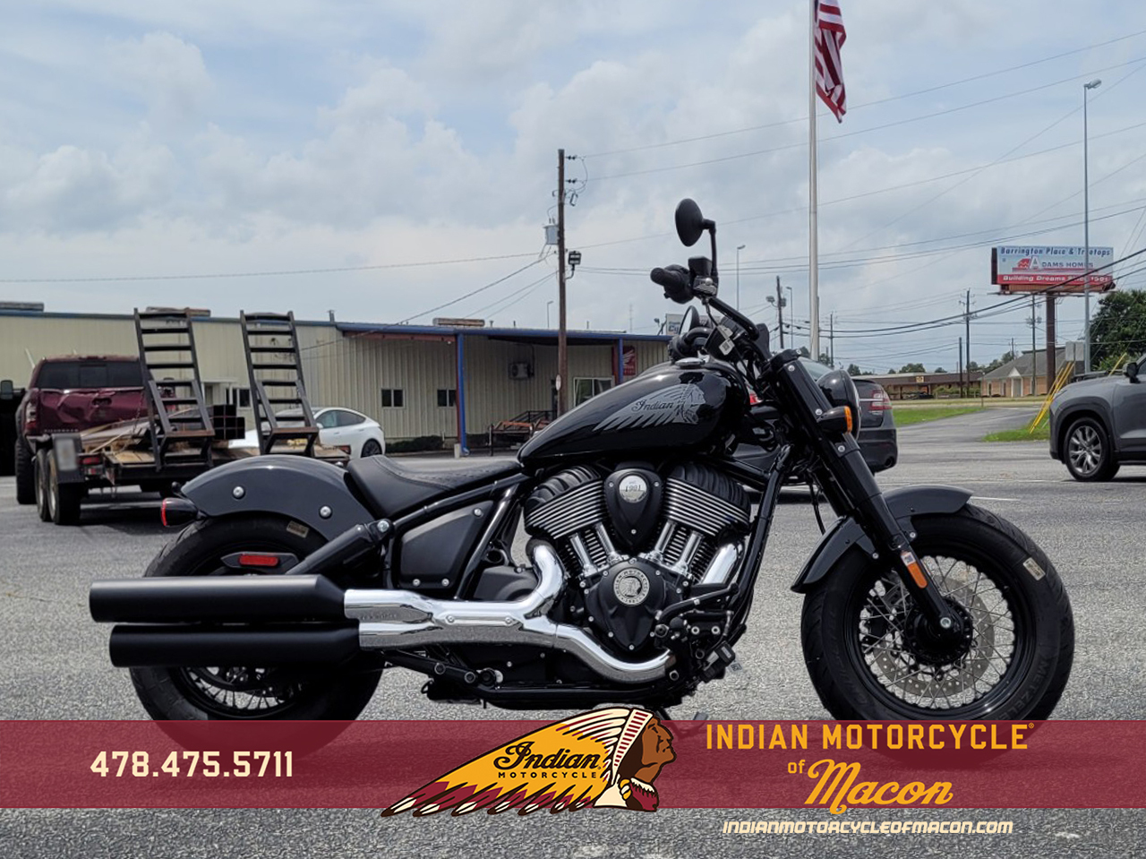 2025 Indian Motorcycle® Chief® Bobber Black Metallic BASE in Macon, GA