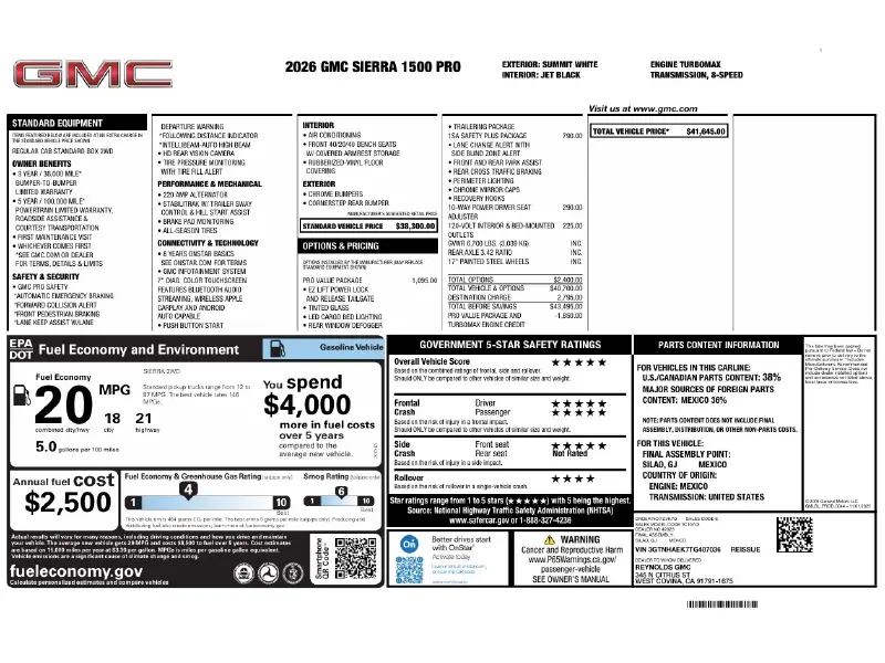 2026 GMC SIERRA