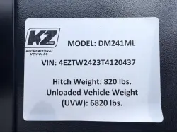 2026 KZ RV Domani DM241ML