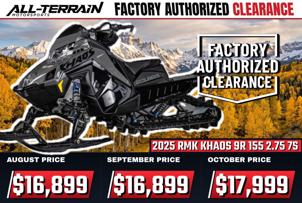 2025 Polaris PATRIOT 9R RMK KHAOS SLASH 155 2.75" MS 7S Snowmobile snowmobile