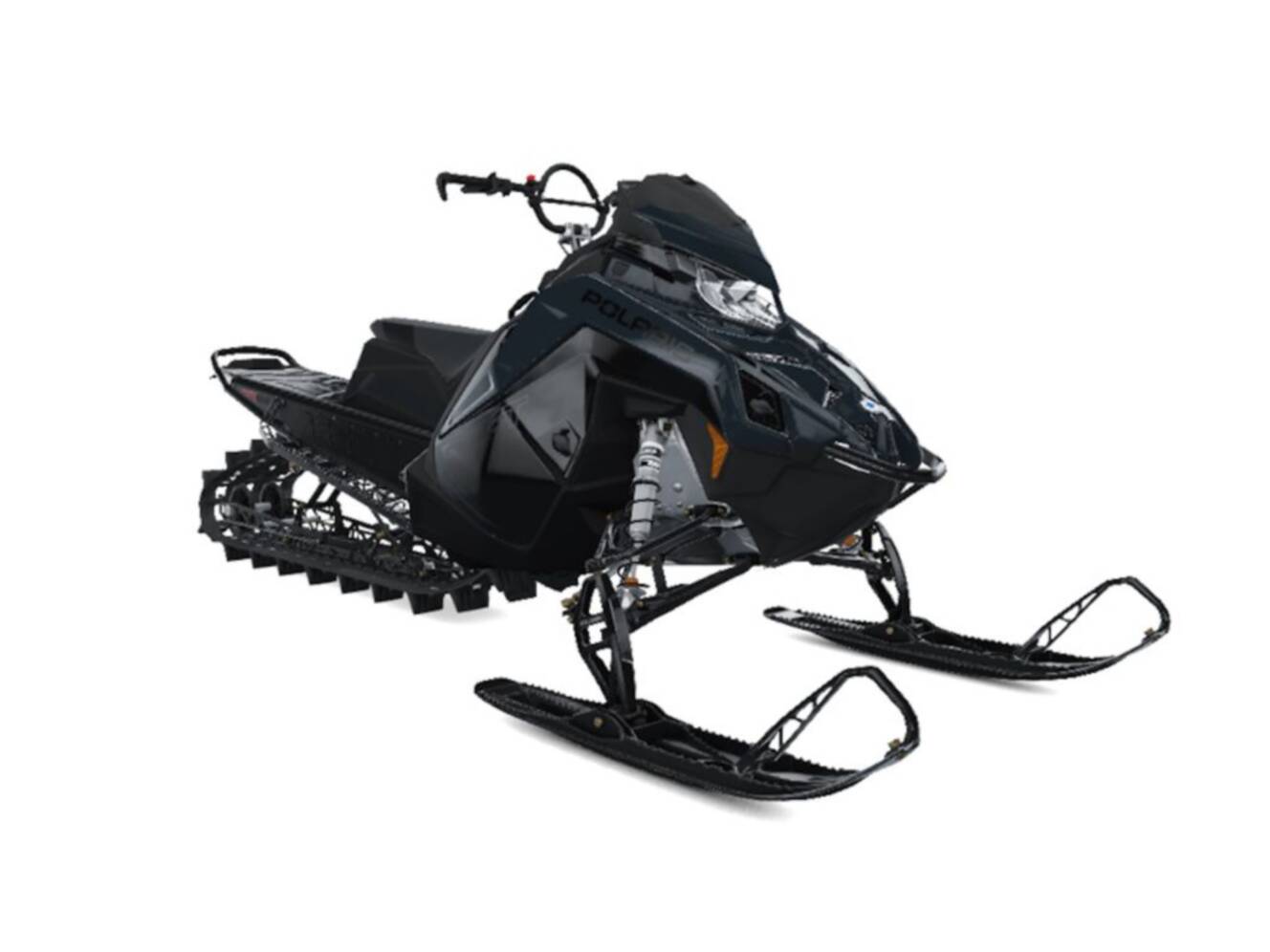A photo of this 2026 Polaris® Patriot Boost PRO RMK 155 Gloss Black / Blue Dusk