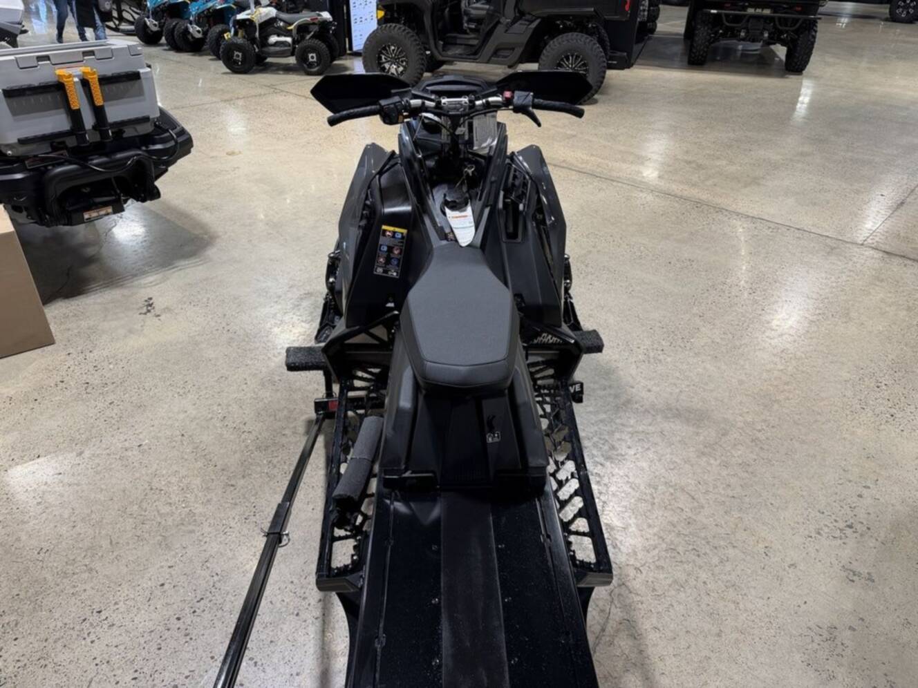 A photo of this 2025 Polaris® Boost Switchback Assault 146 Shadow Gray / Gloss Black