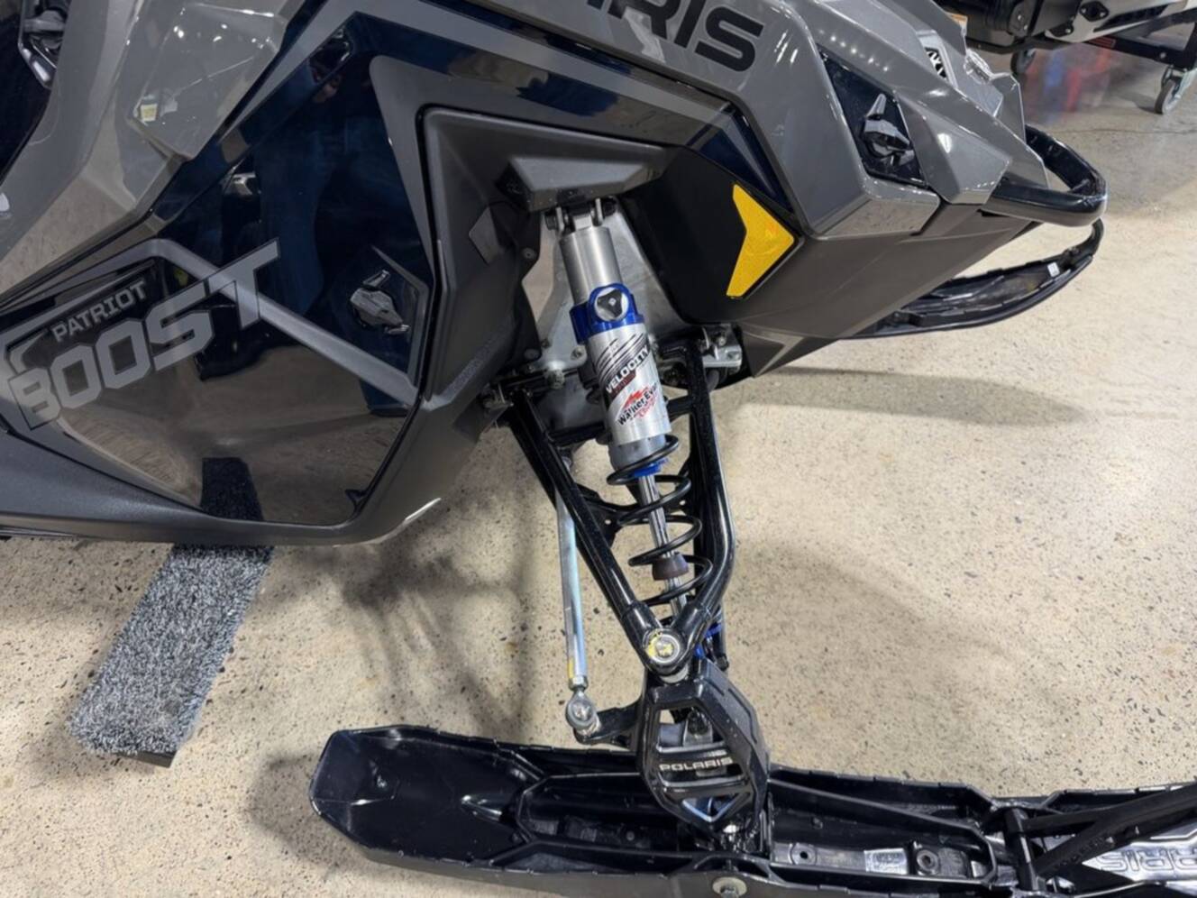 A photo of this 2025 Polaris® Boost Switchback Assault 146 Shadow Gray / Gloss Black