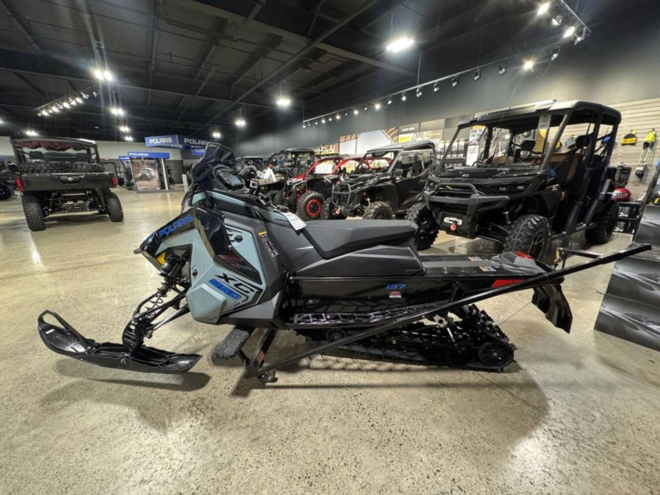 A photo of this 2026 Polaris® 850 INDY XC 137 Hemlock Blue / Black / Velocity Blue