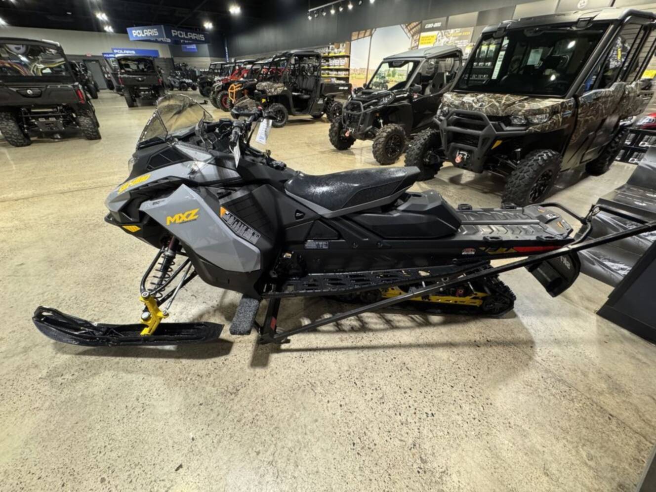 A photo of this 2026 Ski-Doo MXZ® Adrenaline® 850 E-TEC 137_Grey