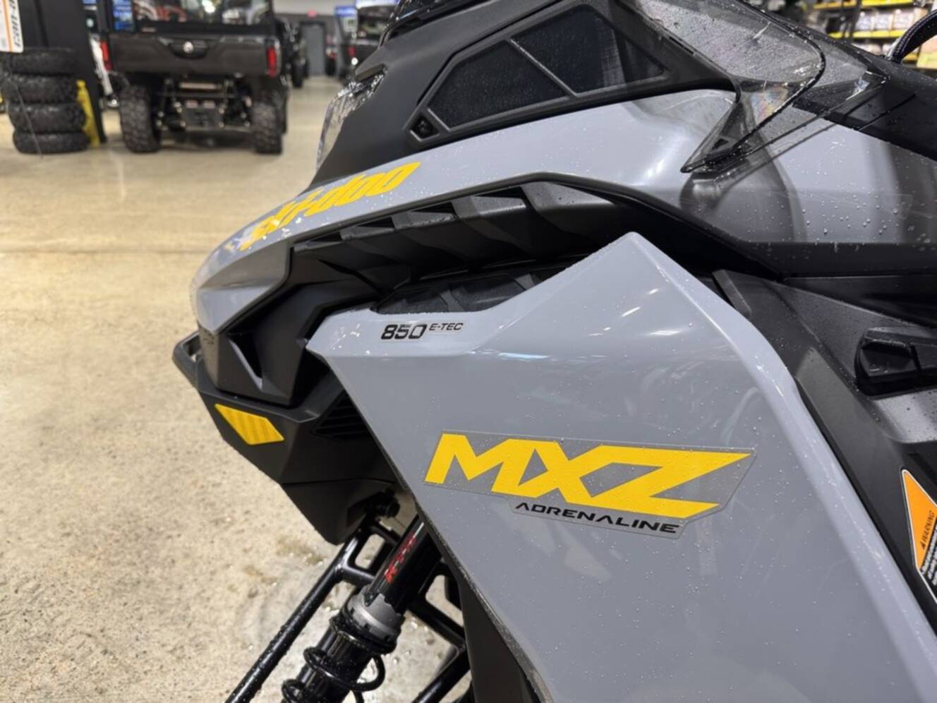 A photo of this 2026 Ski-Doo MXZ® Adrenaline® 850 E-TEC 137_Grey