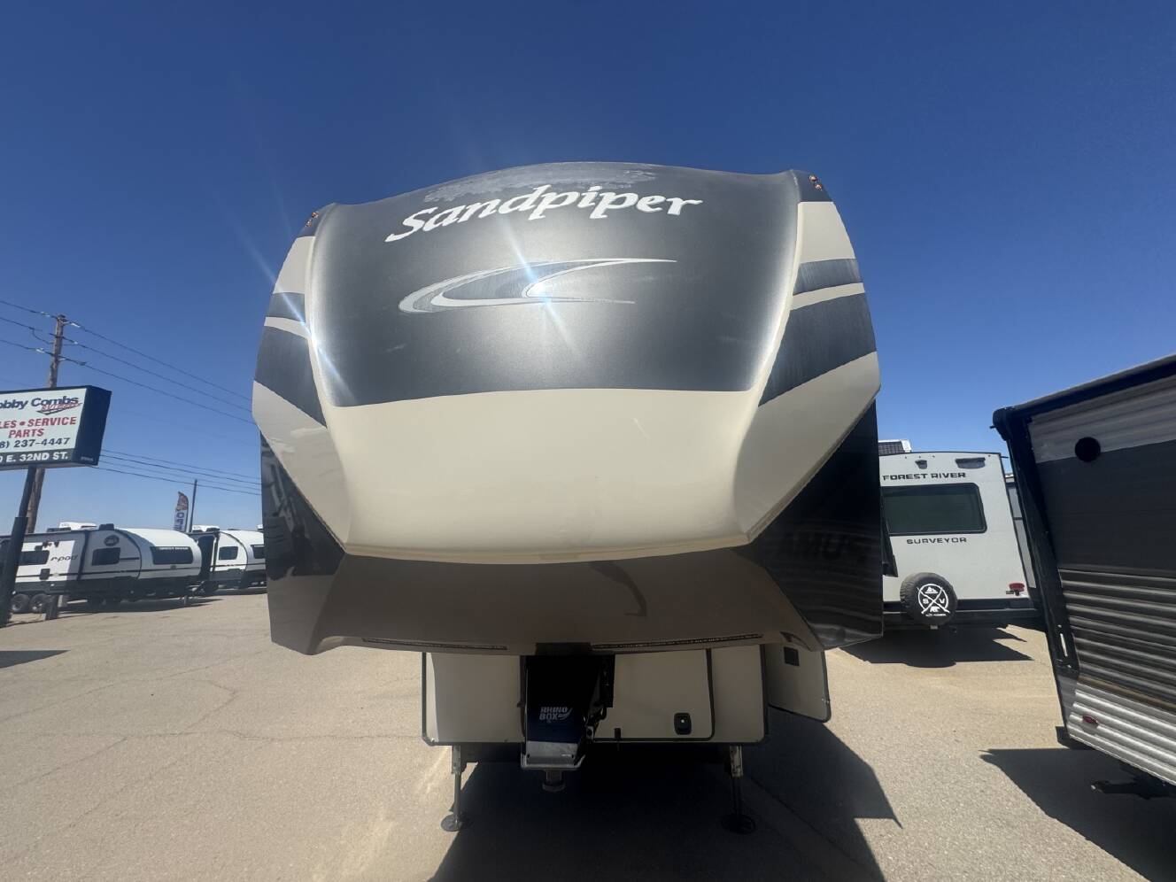 A photo of this 2021 Forest River Rv Sandpiper 384QBOK