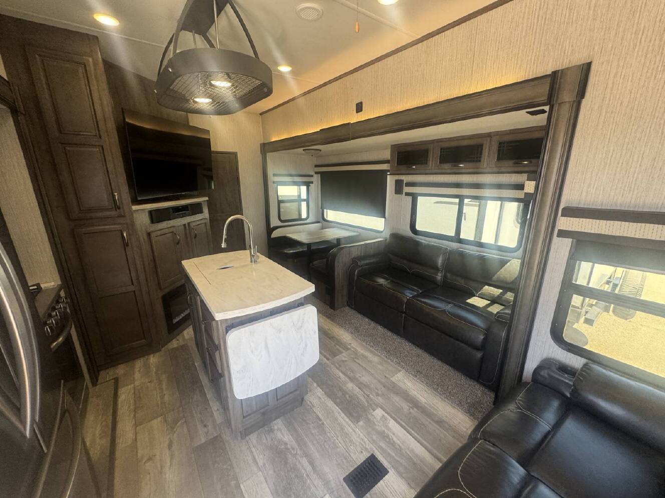 A photo of this 2021 Forest River Rv Sandpiper 384QBOK
