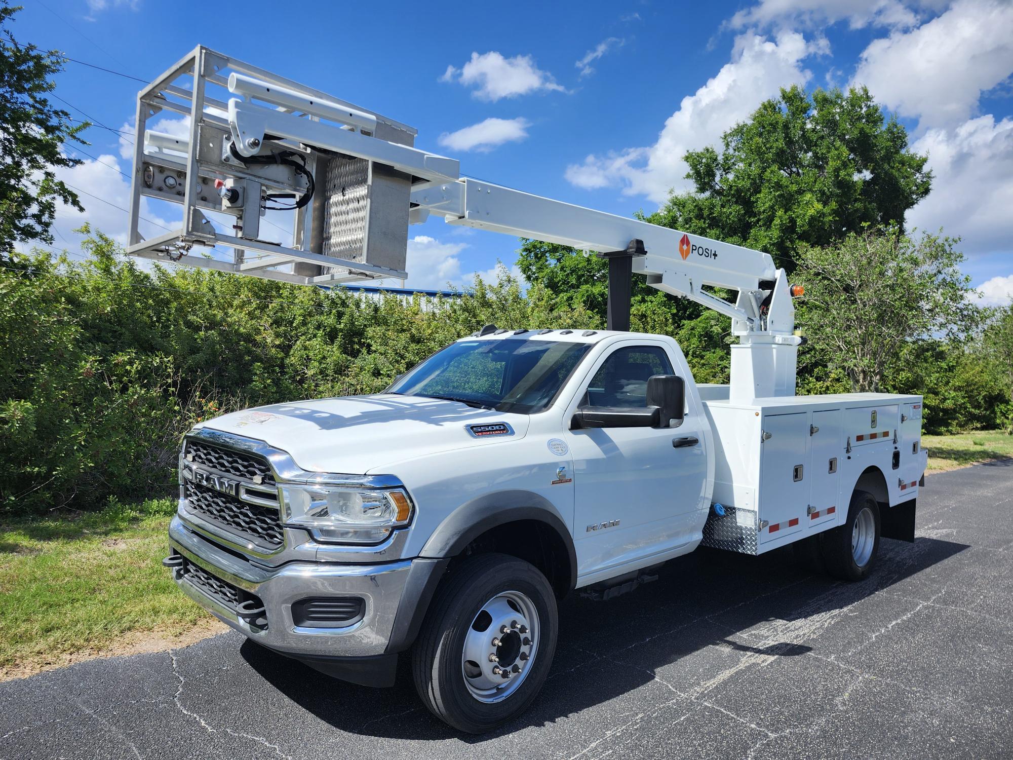 2022 Ram 5500 Posi-Plus 700-40 Cable Placer Bucket Truck in Sarasota, FL
