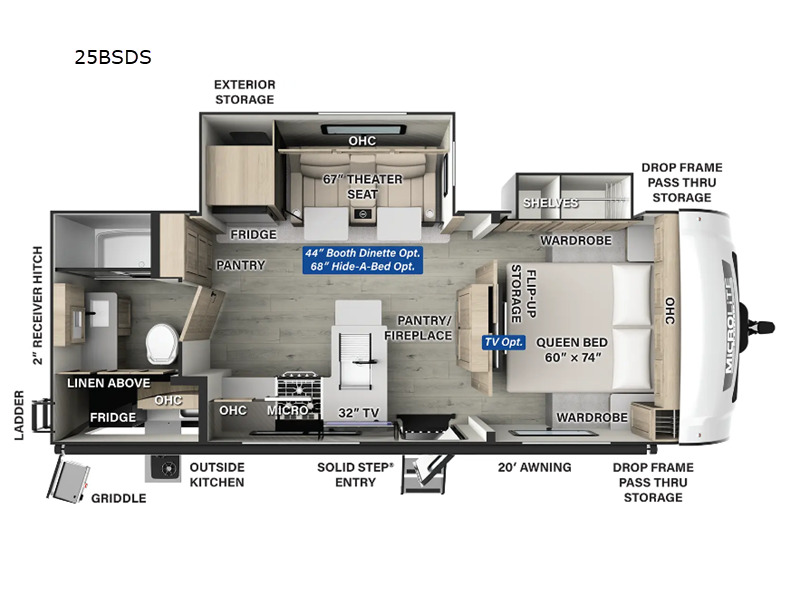 2025 Forest River Rv Flagstaff Micro Lite 25BSDS in selinsgrove PA
