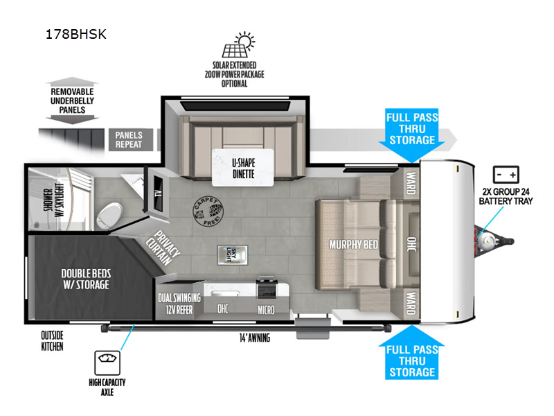 2027 Forest River Rv Wildwood FSX 178BH in columbia city IN
